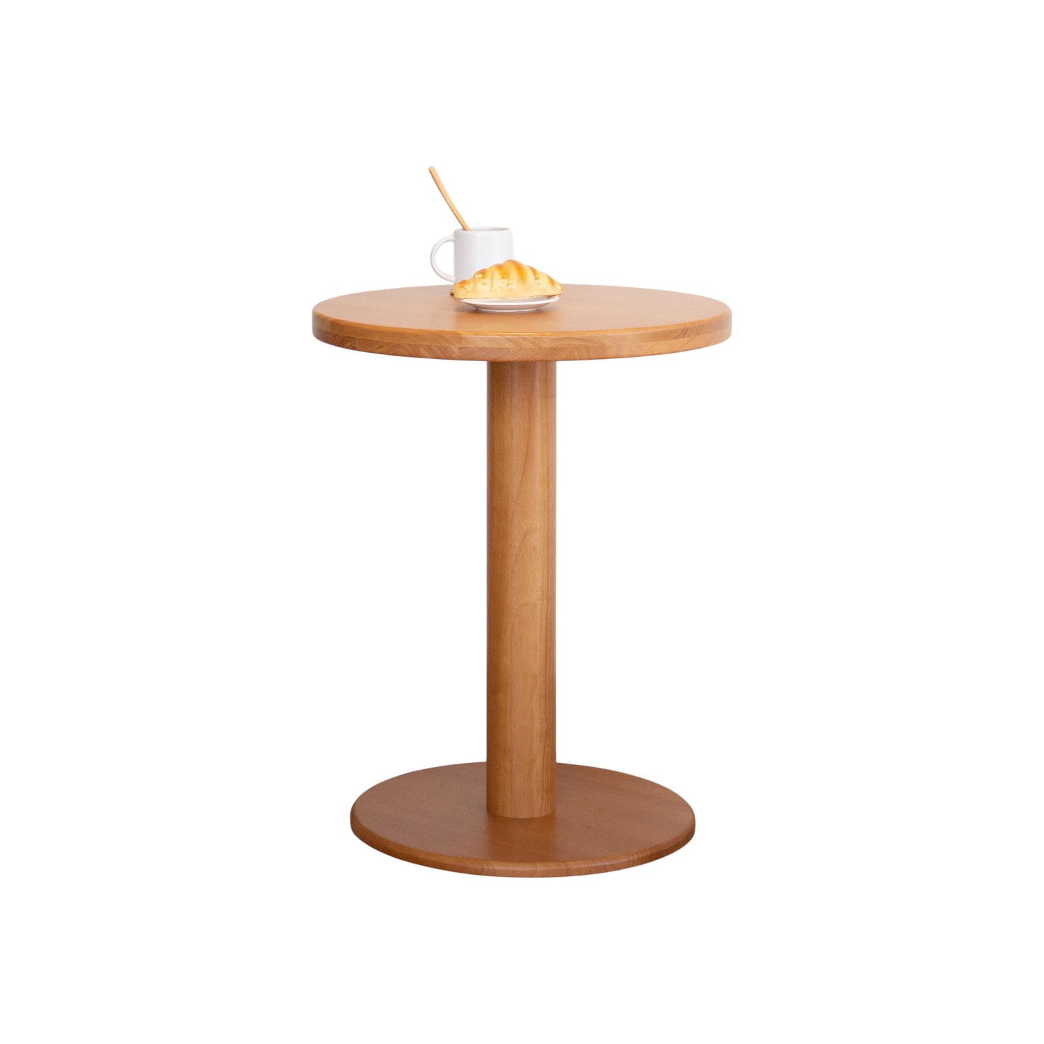 โต๊ะทานข้าวไม้ยางพาราแท้ MAAI DESIGN  รุ่น NAMI TABLE M 60 CM สีโอ๊ค